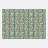 Green and Teal Garden Stems Modern Botanical Geschenkpapier Set (Vorderseite 3)