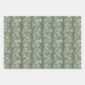 Green and Teal Garden Stems Modern Botanical Geschenkpapier Set (Vorderseite 2)