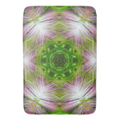 GREEN AND WHITE ABSTRACT DRAWING. SAMER BRASIL. 2 BADEMATTE (Vorderseite Vertikal)