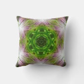 GREEN AND WHITE ABSTRACT DRAWING. SAMER BRASIL. 2 KISSEN (Rückseite)