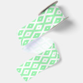 Green and white diamond pattern satinband (Rückseite)