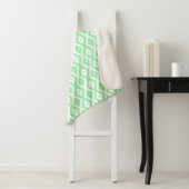 Green and white diamond pattern sherpadecke (Beispiel)