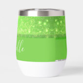 Green and white glitter print (Rückseite)