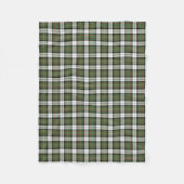 Green and White Kariert MacLaren Clan Dress Tartan Fleecedecke (Vorderseite)