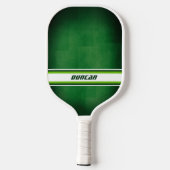 Green and White Personalized Pickleball Paddle (Rückseite)