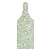 Green And White Seagull Beach Bird Pattern Schneidebrett (Vorderseite)