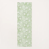 Green And White Seagull Bird Beach Pattern Yogamat Yogamatte (Vorderseite)