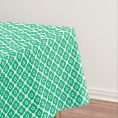 Green and white simple floral pattern retro tischdecke (Beispiel)