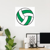 green and white volleyball poster (Heimbüro)