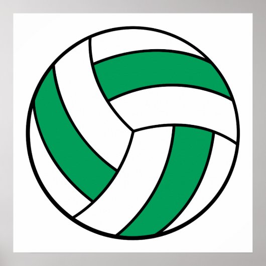 green and white volleyball poster (Vorne)