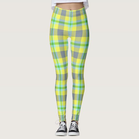 Green And Yellow color Leggings (Vorderseite)