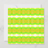 Green And Yellow Figure Eight Ribbon Pattern Art Karte (Vorderseite)