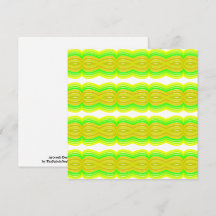 Green And Yellow Figure Eight Ribbon Pattern Art