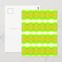 Green And Yellow Figure Eight Ribbon Pattern Art