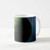 Green and Yellow Planet Kaffeetasse (VorderseiteRechts)