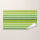 Green and Yellow Stripes Badhandtuch Set (Handtuch)