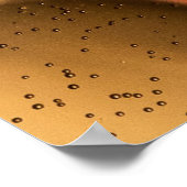 Green and yellow water droplets poster (Ecke)
