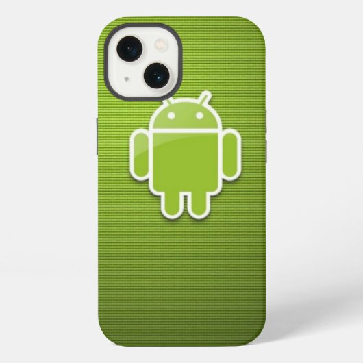 Green Android iPhone 13 Fall Hülle (Rückseite)