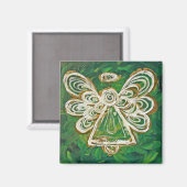 Green Angel Art Custom Magnet Geschenke (Vorderseite/Rückseite)