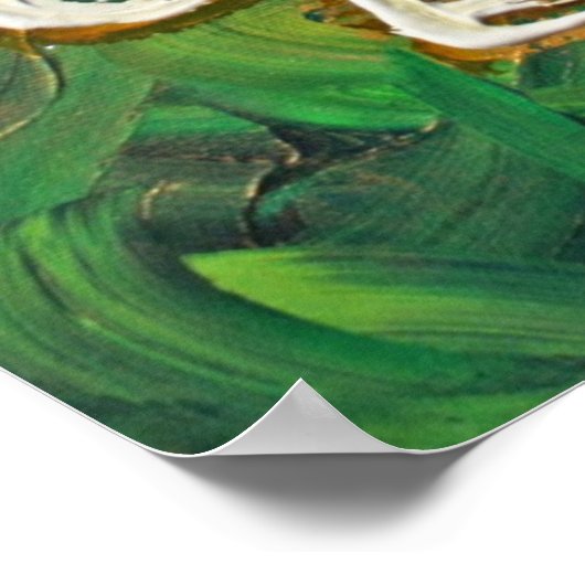 Green Angel Poster Print (Ecke)