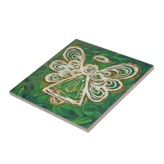 Green Angel Tile-Geschenk Fliese (Seite)