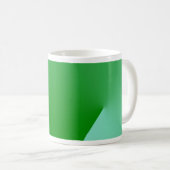 Green Angles Geometrie Abstrakte Tasse (VorderseiteRechts)