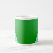 Green Angles Geometrie Abstrakte Tasse (Mittel)