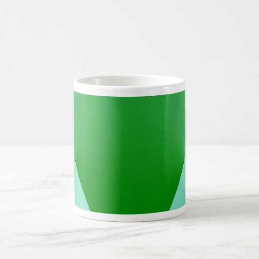 Green Angles Geometrie Abstrakte Tasse (Mittel)