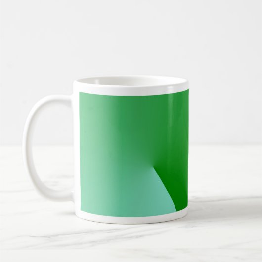 Green Angles Geometrie Abstrakte Tasse (Links)