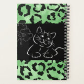 "Green Animal Print Planner Planer (Rückseite)