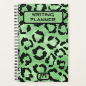 "Green Animal Print Planner Planer (Vorderseite)