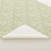 Green Animal Print Sherpadecke (3/4)