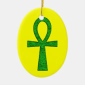 Green Ankh Keramikornament (Vorne)