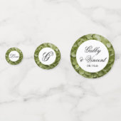 Green Annabelle Hydrangea Blume Hochzeit Konfetti (Vorderseiten)