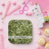 Green Annabelle Hydrangea Blume Hochzeit Pappteller (Party)