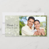 Green Annabelle Hydrangea Blume Vielen Dank Dankeskarte (Vorderseite)