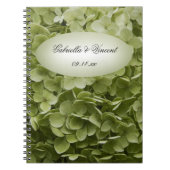 Green Annabelle Hydrangea Blume Wedding Notizblock (Vorderseite)