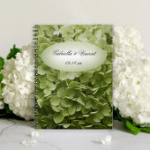 Green Annabelle Hydrangea Blume Wedding Notizblock
