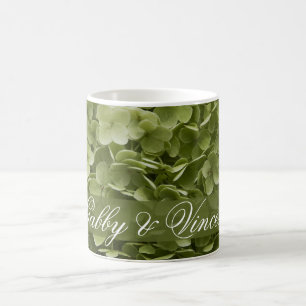 Green Annabelle Hydrangea Floral Wedding Kaffeetasse