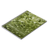 Green Annabelle Hydrangea Floral Wedding Notizblock (Linke Seite)