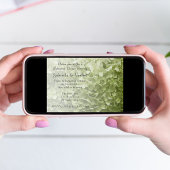 Green Annabelle Hydrangea Hochzeit Probe Dinner Einladung