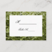 Green Annabelle Hydrangea Wedding Platzkarten (Vorderseite)