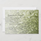 Green Annabelle Hydrangea Wedding rettet das Datum Save The Date (Vorderseite)
