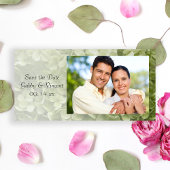 Green Annabelle Hydrangea Wedding rettet das Datum Save The Date