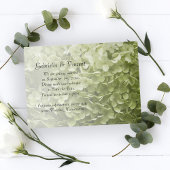 Green Annabelle Hydrangea Wedding rettet das Datum Save The Date
