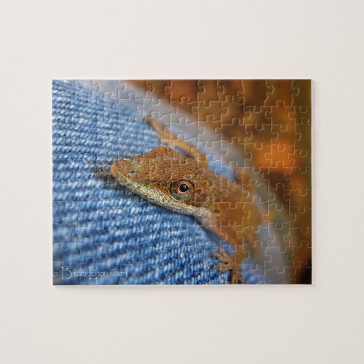 Green Anole Lizard Puzzle (Horizontal)