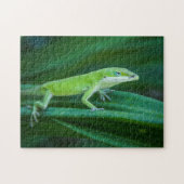 Green Anole Lizard Puzzle (Horizontal)