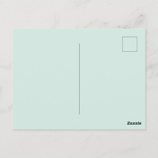 Green anole with Fuchsias  Postkarte (Rückseite)