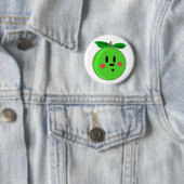 Green Apfel-Gesicht Button (Beispiel)