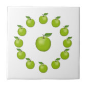 Green Apfel Keramik Tile Fliese (Vorderseite)